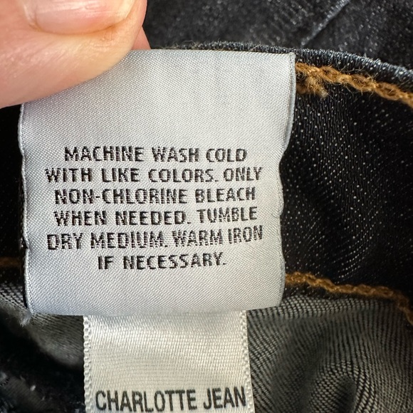 Hudson Charlotte Moto Super Skinny Jeans Dark Wash Style WM493DIF Size 26 - Picture 9 of 16